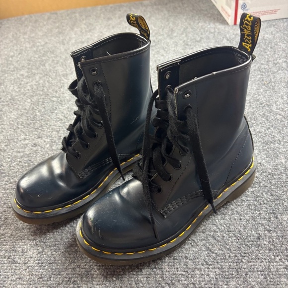 Dr. Martens Shoes - DR. MARTENS Women’s 1460 Blue Leather Lace Up Boots size: 5